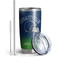thumbnail image 2 of Seattle City Tumblers with Lid and Straws, 20oz Travel Mug Keeps Drinks Cold & Hot Stainless Steel Insulated Cup, Gift for Football Fans, 2 of 6