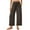 A02_Brown, variant on Yghzkop Sweatpants Women Summer Solid Color Casual Pants High Waisted Drawstring Trousers with Side Pockets Straight Wide Leg Sports Yoga Cropped Pants