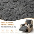 thumbnail image 4 of Eurhowing Fleece Recliner Chair Cover, Non-Slip Stretchable Recline Sofa Slipcover, Fuzzy Plush Washable Armchair Reclining Furniture Protector, Dark Gray, 4 of 10