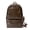 Coffee, variant on KKLDOGS Soft leather backpack, casual PU backpack men women Suitable for work, commuting, traveling, etc. Waterproof