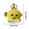 thumbnail image 3 of Lindo llavero tejido a mano apoyo emocional divertido pepino encurtido animar regalos, 3 of 7