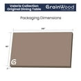 thumbnail image 4 of Grain Wood Furniture Valerie Original Solid Wood 63" Dining Table, Barnwood, 4 of 8