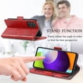 thumbnail image 4 of Case for Samsung Galaxy A52 5G/4G Cover Leather Wallet Folio Case Book Design Flip Magnetic Closure - Red, 4 of 5