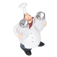 thumbnail image 1 of Pepper Shakers Set, Adorable Statue Hand Painted Resin Material Chef Statue Salt Shakers Set   For Coffee Shop, 1 of 8