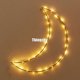 thumbnail image 4 of Guirnalda de luces LED de metal con forma de corazón y luna de 30 cm, guirnalda de luces de pared con pilas para bodas, fiestas y decoración del hogar, 4 of 5