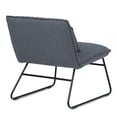 thumbnail image 2 of Simpli Home Burke 25 " Modern Accent chair with Lumbar Pillow in Gray Linen Look Fabric, 2 of 7