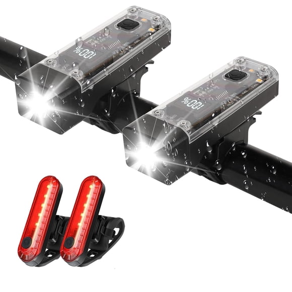 Luces de bicicleta Hilngav USB-C recargables delanteras y traseras