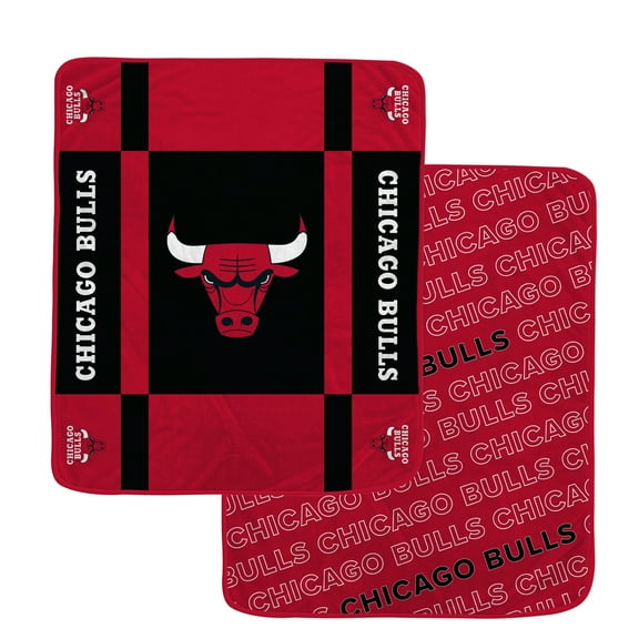 Pegasus Chicago Bulls 60- x 70- Reverse Block Wordmark Double-Sided Blanket