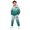 13-Green, variant on OOOUM Kids Sweatsuit Letter Graphic Hoodie And Jogger Pants 2 Piece Boy Casual Tracksuit Set , 5-6 Years