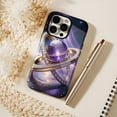 thumbnail image 6 of Galaxy Purple Crystal iPhone Case for Fashion Lovers, Shimmers Under Starlight, Compatible with iPhone 11/12/13/14/15/16 (Pro Max/Plus), 6 of 9