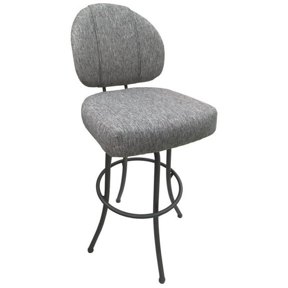 Swivel Extra Tall 34-35" Bar Stool - M-75 Metal Grey Frame