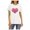 White, variant on VALSEEL Women T-Shirt Glittery Heart Graphic Valentine’s Day Short Sleeve Tees Tops
