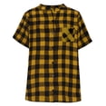 thumbnail image 5 of Roncen Women's Plaid Shirt Button Down Plaid Flannel Shirt Red and Black Shirt, 5 of 7