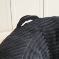 thumbnail image 3 of Leumius Lazy Sofa,Corduroy Fabric Oversized Bean Bag Sofa with High Back,Lounge Floor Sofa for Gaming,Reading Living Room Bedroom Office,Black, 3 of 6