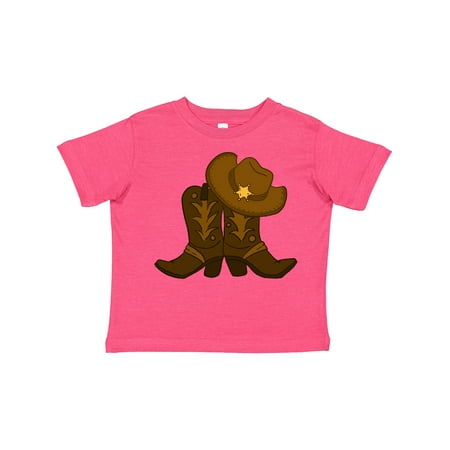 

Inktastic Sheriff Hat with Boots Gift Toddler Boy or Toddler Girl T-Shirt