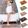 thumbnail image 3 of Clearance! Bathroom Rugs Flower Carpet Bath Rug Super Absorbent Quick Dry Backing Non Slip Washable Bathroom Floor Mats Shower Rug For In Front Of Bathtub Shower Room School Office Supplies, 3 of 6