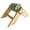 Green, variant on Rotating Wooden Bird Beak Grinding Toy With Chew Stone For Parrots Chickens Squirrels Chewing And Entertainment