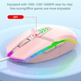 thumbnail image 6 of Luminous Wired Silent Gaming Office Usb Gaming Optical Symphony Mouse, 6 of 8