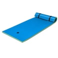 thumbnail image 1 of Gymax 87'' x 36'' 3-layer Floating Pad Mat Water Sports Recreation Relaxing Blue, 1 of 6