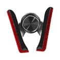 thumbnail image 4 of Soporte universal para teléfono de coche con brillantes y diamantes de imitación, práctico soporte para teléfono de coche con ventilación de aire. Rojo, 4 of 9