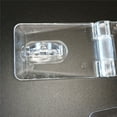 thumbnail image 3 of A Pair of Acrylic Hasps & Staple 52mm x 25mm x 15mm (2 in x 1 in x 5/8 in), Hinged Hasp, Staple Hasps, Tanks, Displays, 3 of 6