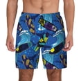 thumbnail image 2 of Goofa Hawaiian Style Printed Men's Swim Trunks Board Shorts Quick Dry Mens Swimming Trunks with Compression Liner,Breathable Fit Hawaii Beach Shorts-XX-Large, 2 of 9