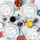 thumbnail image 5 of Disco Party Supplies Tableware Set Disco Ball Dinner Plate Napkin Fork Disco Birthday Rock Dance Music Party, 150 PCS, 5 of 5
