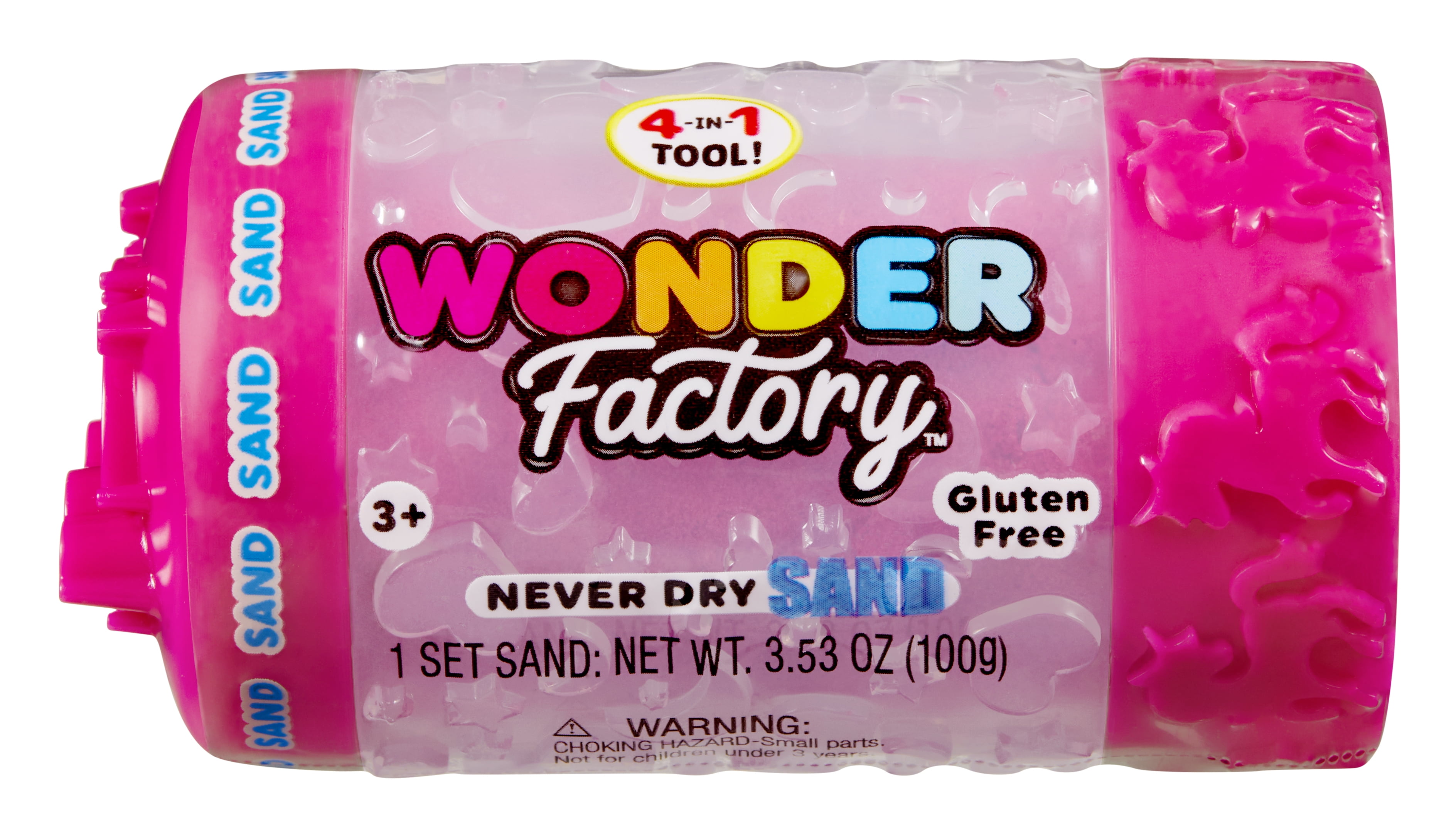 Wonder Factory Never Dry Single Sand – Magenta - Never Dries Out and Gluten Free