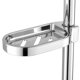 thumbnail image 3 of Práctico soporte de baño para almacenamiento sin costuras Barra de ducha ajustable Jabonera, 3 of 8
