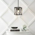 thumbnail image 6 of JONATHAN Y Amara 8" 1-Light Industrial Farmhouse Iron/Glass LED Pendant, Oil Rubbed Bronze, 6 of 9