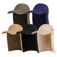 thumbnail image 2 of CHAO Gorra con visera unisex, transpirable, ahorradora de espacio, lavable, plegable, portátil, gorra de béisbol, protección para el cuello, gorra para acampar, escalar, para viajes, verde militar, 2 of 5
