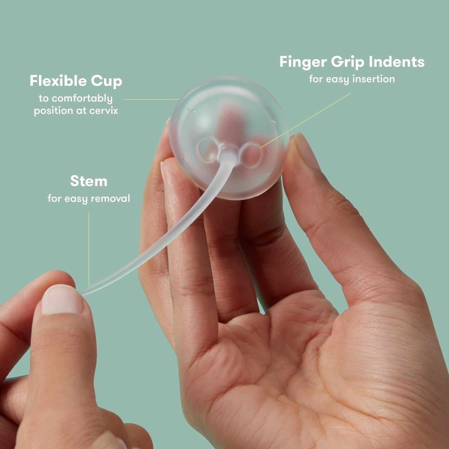 Frida Fertility Conception Aid Cup, Reusable Cervical Cup for Sperm Retention During Ovulation