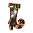 thumbnail image 2 of Decoración de madera para Halloween, decoración de Halloween, decoración de mesa, escultura, estatua para mesita de noche, restaurante, festival, Forma del zapato, 2 of 9