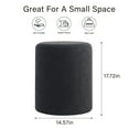 thumbnail image 2 of Modern Round Ottoman, Multifunctional Vanity Stool, Footstool Extra Seating for Living Room, Bedroom, Makeup Room, 2 of 4