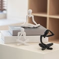 thumbnail image 6 of Abstract Thinking Plastic Sculpture Modern Figurine Statue for Home Interior Tabletop Shelf Aesthetic Decors, 6 of 8