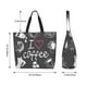 thumbnail image 5 of Fotbe I Love Coffee Bolsa Tote Estética de Lona con Estampado para Mujer - Bolsa Reutilizable de Hombro Casual para Vacaciones, Compras, Trabajo y Gimnasio, 5 of 8