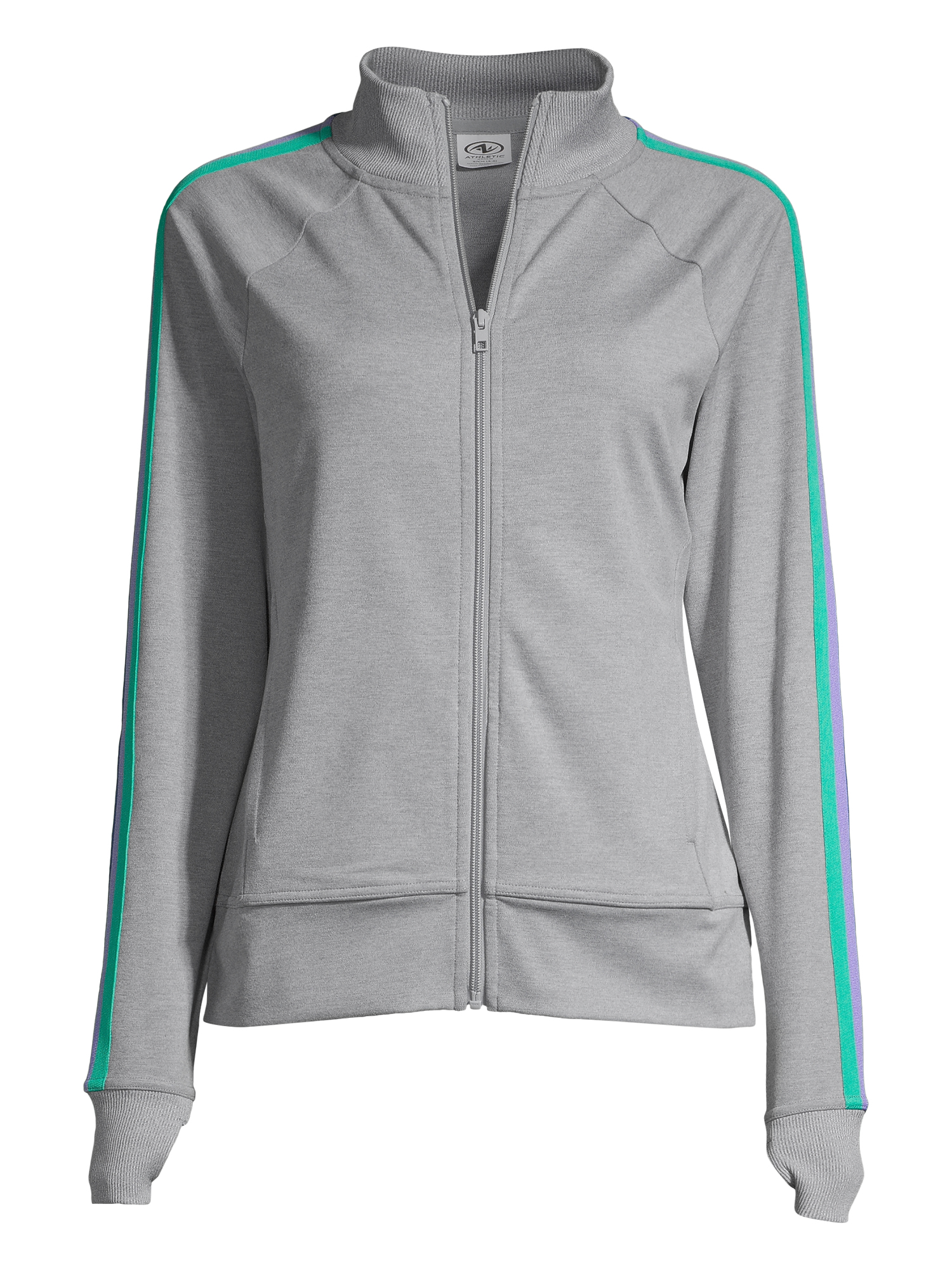 Athletic Works Women's Athleisure Retro Stripe Track Jacket Deals,...