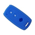 thumbnail image 1 of Dalazy Silicone Car Key Cover Remote Case Holder Button Scratchproof Protector Decoration for Accessory Replacement for SX42 Dark Blue, 1 of 6