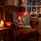 thumbnail image 3 of Funda de almohada con diseño de anciano nevado, ideal para dormitorio, con escena de nieve navideña, Papá Noel y muñeco de nieve, funda de almohada con aspecto de piel de melocotón, funda de cojín fes, 3 of 6