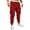 Red, variant on MIXUE Mens Cargo Pants Solid Color Leggings Trousers Tooling Pocket Casual Sweatpants for Men Streetwear,Red,M