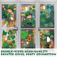 thumbnail image 5 of Pegatinas decorativas para ventana del día de San Patricio, pegatinas de trébol para ventanas de cristal, calcomanía para ventana de trébol de buena suerte para fiesta en casa, 5 of 5