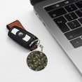thumbnail image 6 of Naloa Camouflage Skulls Print Round Keychain Keychain Key Ring, Key Tag, Key Chain Bulk for Gift Accessories (Round), 6 of 7