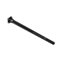 Unique Bargains Bike Suspension Seatpost 25.4x350mm Saddle Post Seat Matte Black Carbon Fiber