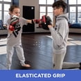 thumbnail image 3 of RDX Kids Focus Boxing Punch Mitts, Punching target, Punching pad Leather Curved Hook and Jab Target Hand Pads, Coaching Strike Shield for MMA, Blue, 3 of 8