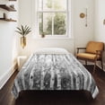 thumbnail image 4 of Grey Forest Tapestry for Bedroom Wall Hanging Tapestry, Modern Oil Painting Art Ceiling Backdrop Tapestries Poster Blanket Wall Decor for Teens Room Living Room Dorm 51" x 59", 4 of 8