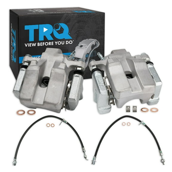 TRQ Rear Brake Caliper Set For 07-12 Lexus ES350 08-12 Toyota Avalon 07-11 Camry CLA41171