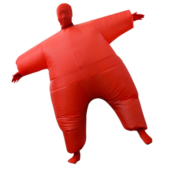 Disfraz Inflable de Papá Noel para Adultos - Disfraz Divertido para Fiestas Ropa Inflable enmascarada Espectáculo Divertido Ropa de muñeca de Dibujos Animados Ropa Grande (Rojo) Rojo Verde RV011031-01284SDJ