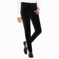 thumbnail image 4 of Well Worn Womens High Rise Luxe Velvet Tapered Pant Black 16/36, 4 of 4