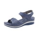 thumbnail image 2 of Sandalias transpirables de color sólido para mujer, zapatos de cuña de esponja de masaje Retro ligeros de gran tamaño para mujer Wmkox8yii nm4873, 2 of 9