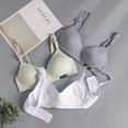 thumbnail image 2 of VISgogo Sujetador sin aros para mujer, correa ajustable para el hombro Push Up Cobertura completa Comfort Bralette VISgogo  moda, 2 of 4